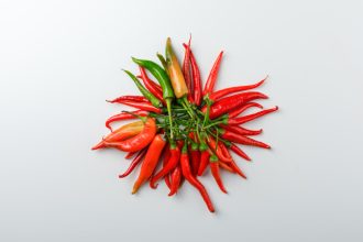 Ilustrasi cabai rawit merah. (freepik/8photo)