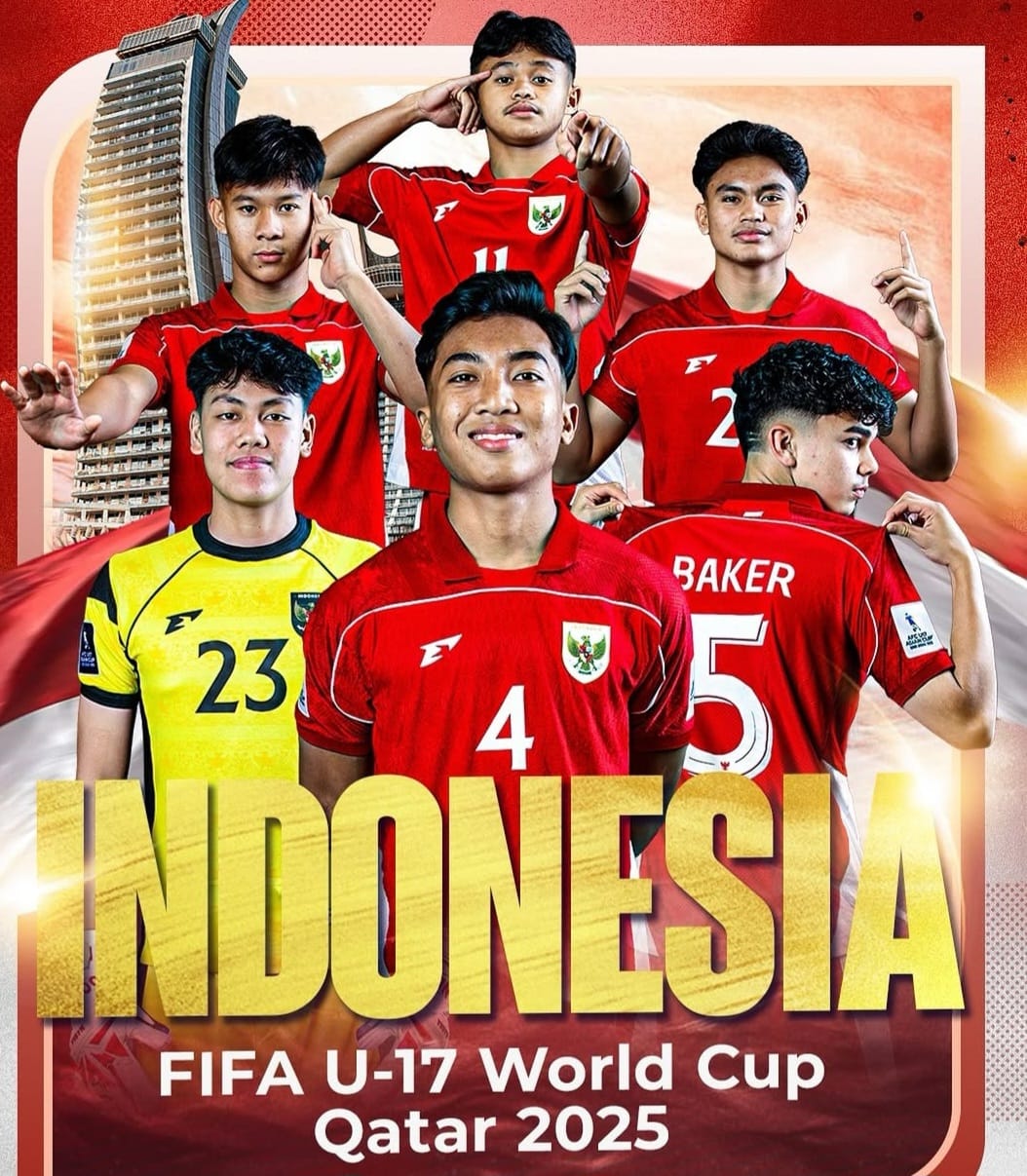 Timnas Sepak Bola Indonesia raih tiket Piala Dunia U-17 2025 di Qatar, usai mengalahkan Yaman 4-1. (instagram @pssi)
