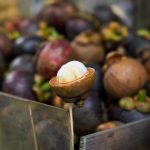 Ilustrasi tampilan buah manggis. Kulit buah manggis bisa dikonsumsi manfaat dan cara olahnya. (freepik/freestockcenter)
