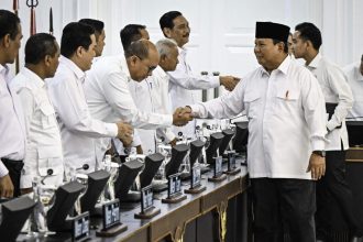 Teks foto: Presiden RI Prabowo Subianto dalam Sidang Kabinet Paripurna di Istana Kepresidenan Jakarta, pada Senin, (5/5/2025) kemarin. (Setkab.go.id)