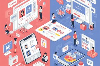 Ilustrasi belanja online di marketplace atau e-commerce. Pemerintah Kemenkomdigi batasi belanja gratis ongkir tiga hari sebulan. (AI Dok. Aksipembaruan.com)