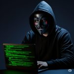 Ilustrasi hacker. (AI Dok. Aksipembaruan.com)