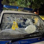 Teks Foto: Polisi melakukan Olah TKP Anggota Polisi Lalu Lintas Marsidon Debataraja ditembak OTK saat antar korban kecelakaan lalu lintas. (Dok. Divhumas Polri)