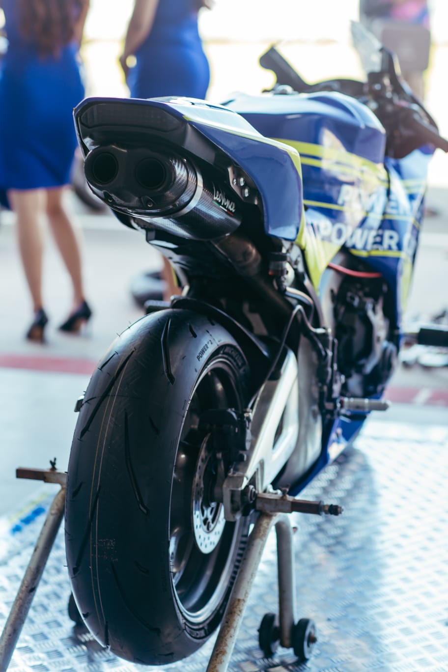 Teks Foto: Salah satu produk ban Michelin Indonesia GP Power 2 diuji di Sirkuit Mandalika, Lombok. (Dok. Michelin Indonesia)