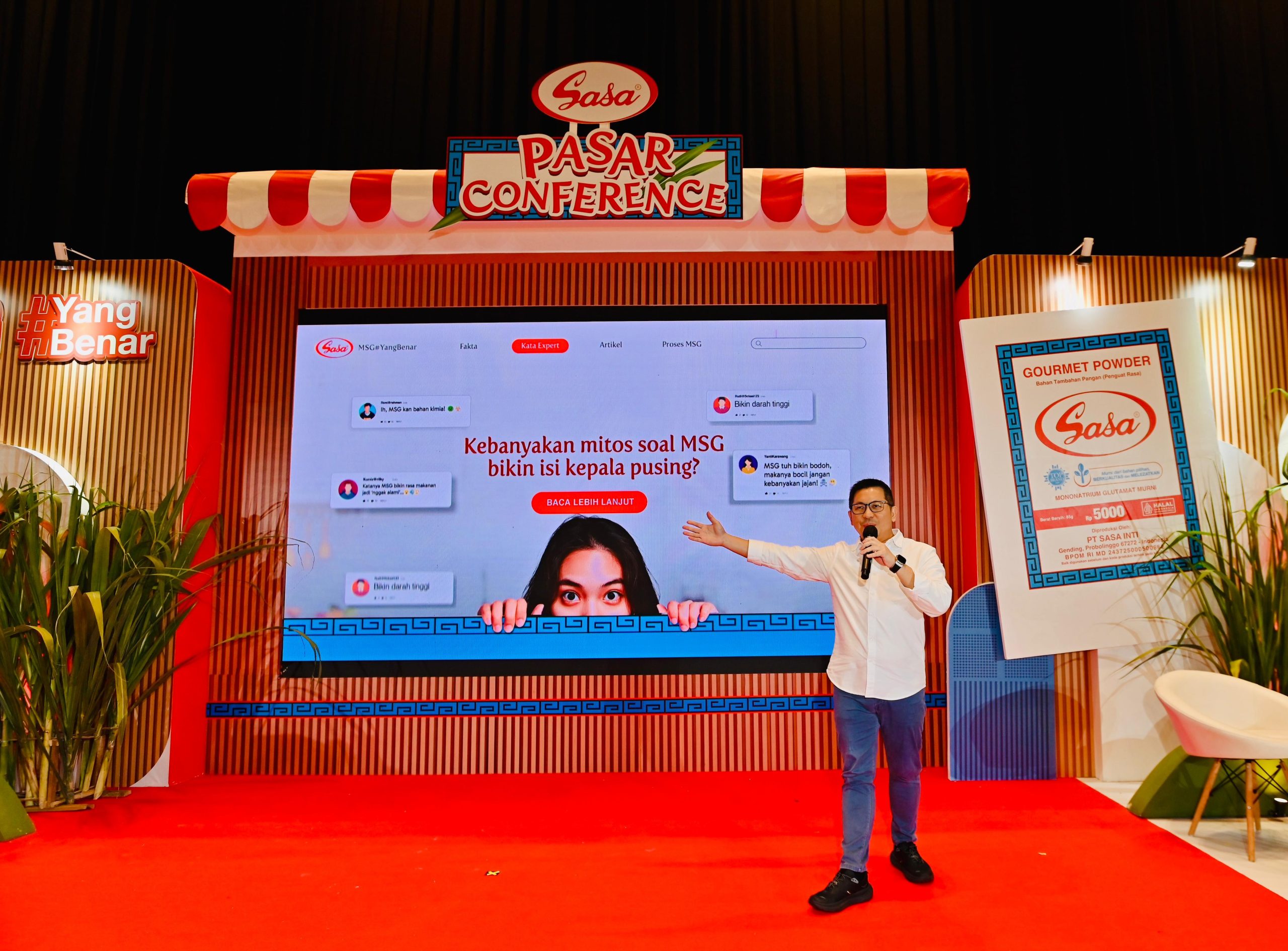 Teks Foto: Albert Dinata, Head of Marketing PT Sasa Inti, memperkenalkan microsite MSG #YangBenar MSGyangbenar.sasa.co.id yang dihadirkan oleh PT Sasa Inti sebagai sumber informasi lengkap dan terpercaya tentang MSG. Pada microsite ini, masyarakat bisa memahami fakta ilmiah dan meluruskan berbagai mitos seputar MSG. (Dok. Sasa)